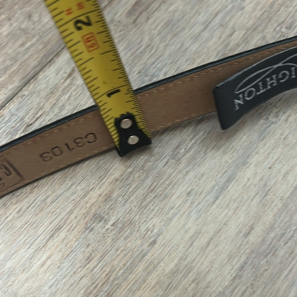 Brighton Black Leather Belt with Silver Buckle heart shape size M 30 - Picture 17 of 17